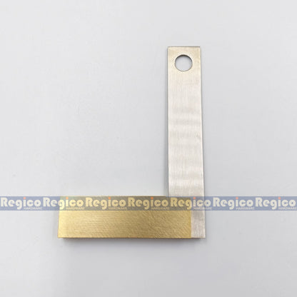 Shinwa Mini Precision Square Tri Square with Brass Base Carpenter Square