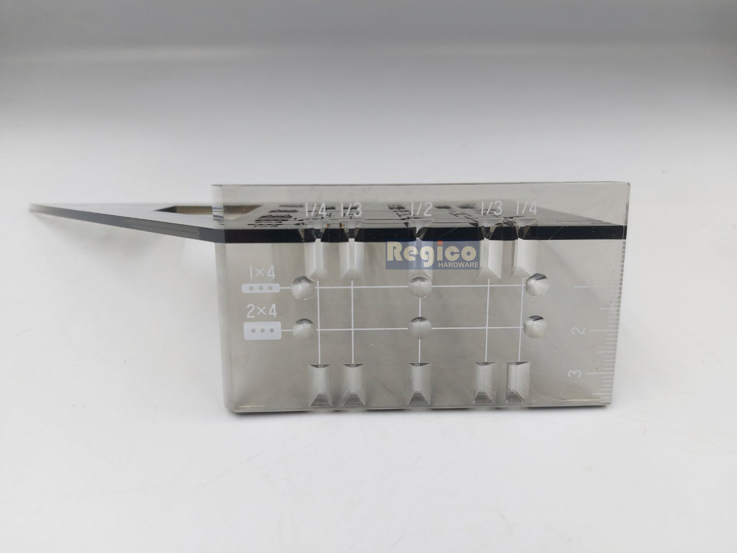 Shinwa 45° and 90° Clear Polycarbonate Stop Ruler Square Squala #62115