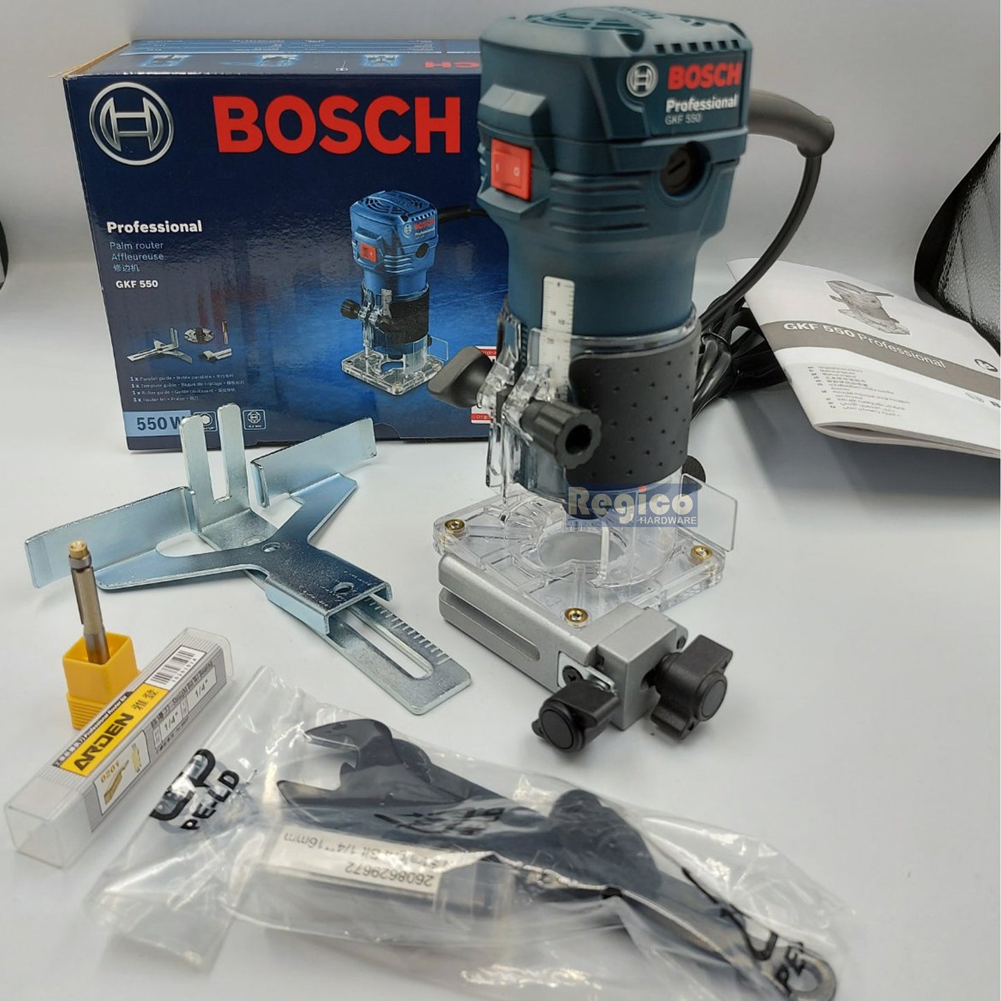 BOSCH GKF 550 1/4 Shank Electric Trimmer Genuine Original Bosch COC