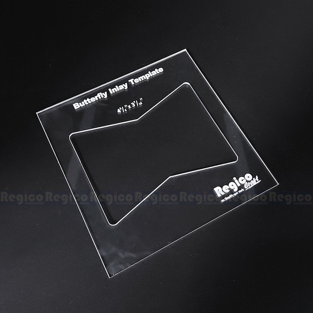 Regicocraft Woodworking Butterfly Bowtie Key inlay Template Set Kit #51302