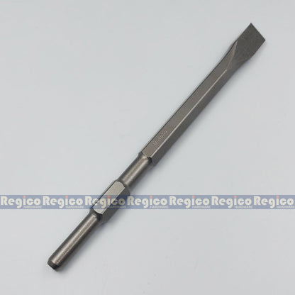 MOKUBA Flat Chisel 17mm Hex Shank for Demolishing Chipping Hammer Gun Made in Japan