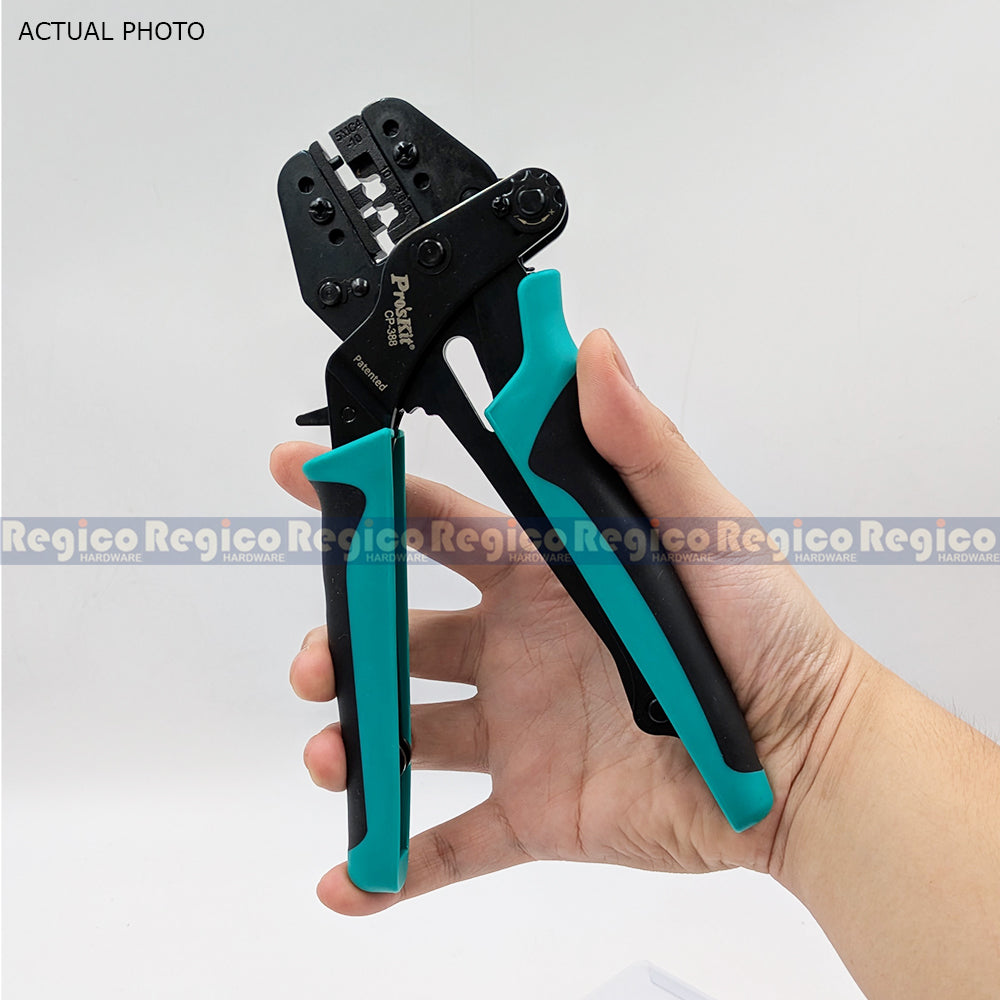 Pro'sKit CP-388 Solar Panel Crimper | MC4 Solar Connector Crimping Tool | PV Cable Crimper Hand Tool