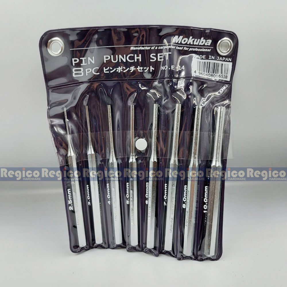 MOKUBA 150mm Japanese Straight Pin Punch Set