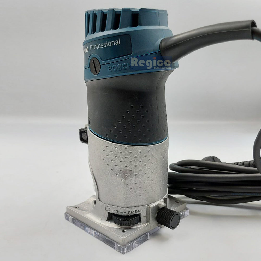 Bosch Palm Router GKF 600 Trimmer with Collet reducer 8mm x 1/4" Bosch Blue Line