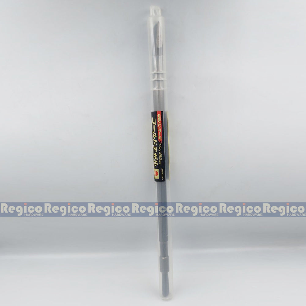 MOKUBA Flat Chisel 17mm Hex Shank for Demolishing Chipping Hammer Gun Made in Japan