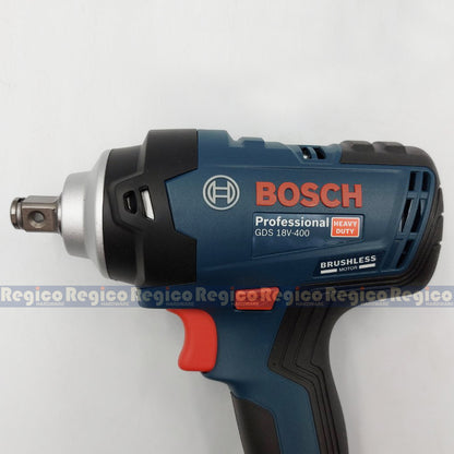 BOSCH GDS 18V-400 Cordless 400Nm Impact Wrench Regico Hardware Bosch Cordless (BATTERY AND CHARGER NOT INCLUDED)