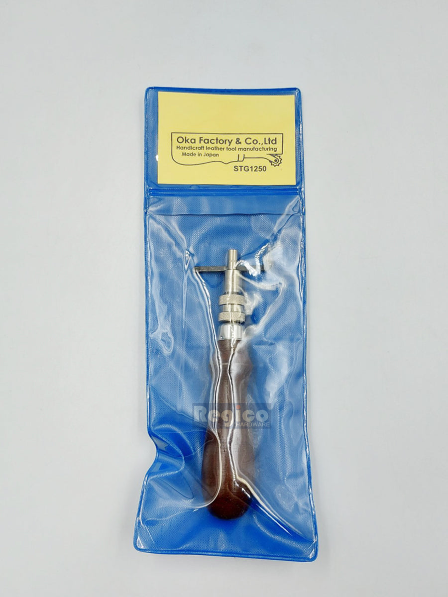 Oka Creaser Beveller Tool Edge Stitching Groover Punch Leatherwork Oka STG1250