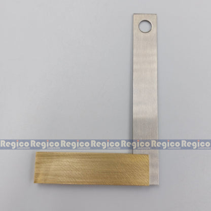 Shinwa Mini Precision Square Tri Square with Brass Base Carpenter Square