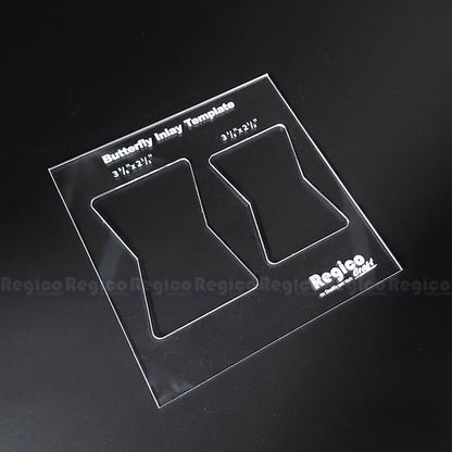 Regicocraft Woodworking Butterfly Bowtie Key inlay Template Set Kit #51302