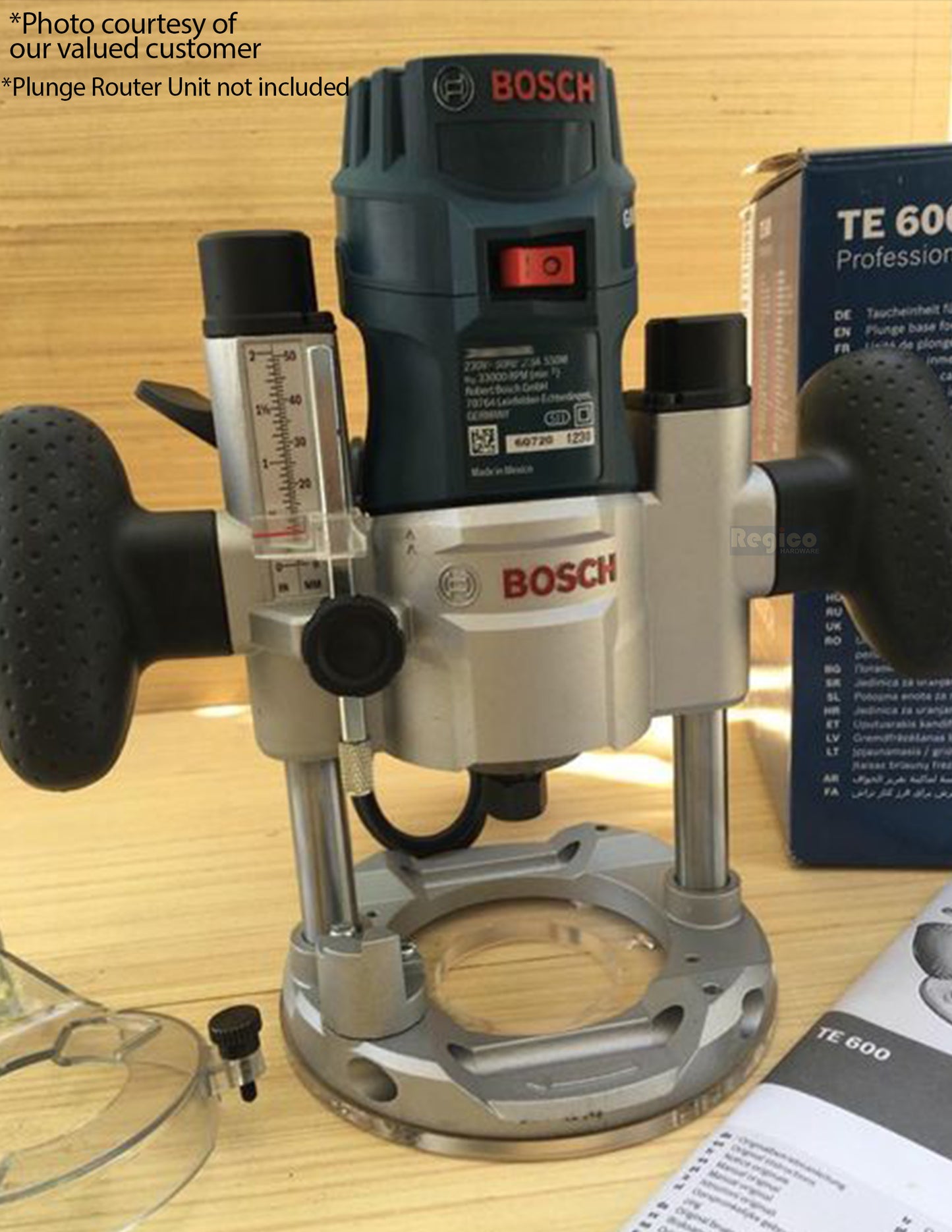 Bosch Router Plunge Base TE 600 for GKF 600 Bosch Accessories