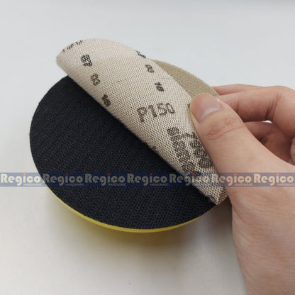RegicoCraft 5" Velcro Hand Sanding Pad with 4pcs. Sianet Grit 150 Sanding Discs #169-01