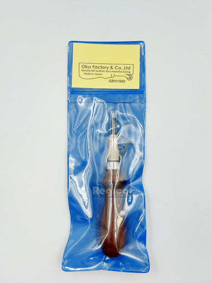 Oka Leather Groover Creaser Beveller Tool Edge Stitching Groover Punch Leatherwork Oka GRV1500