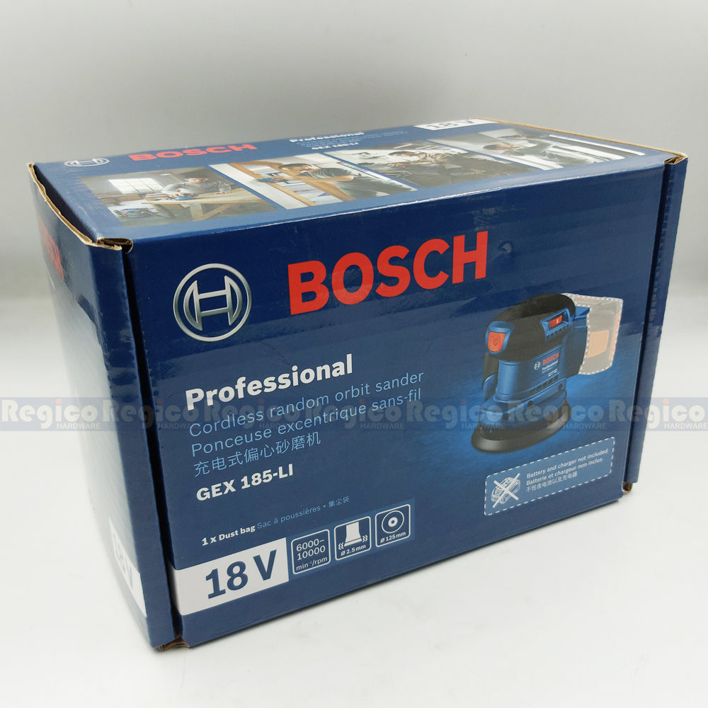 Bosch GEX 185-Li Cordless 18v 5 inch Orbital Random Sander Bosch Cordless
