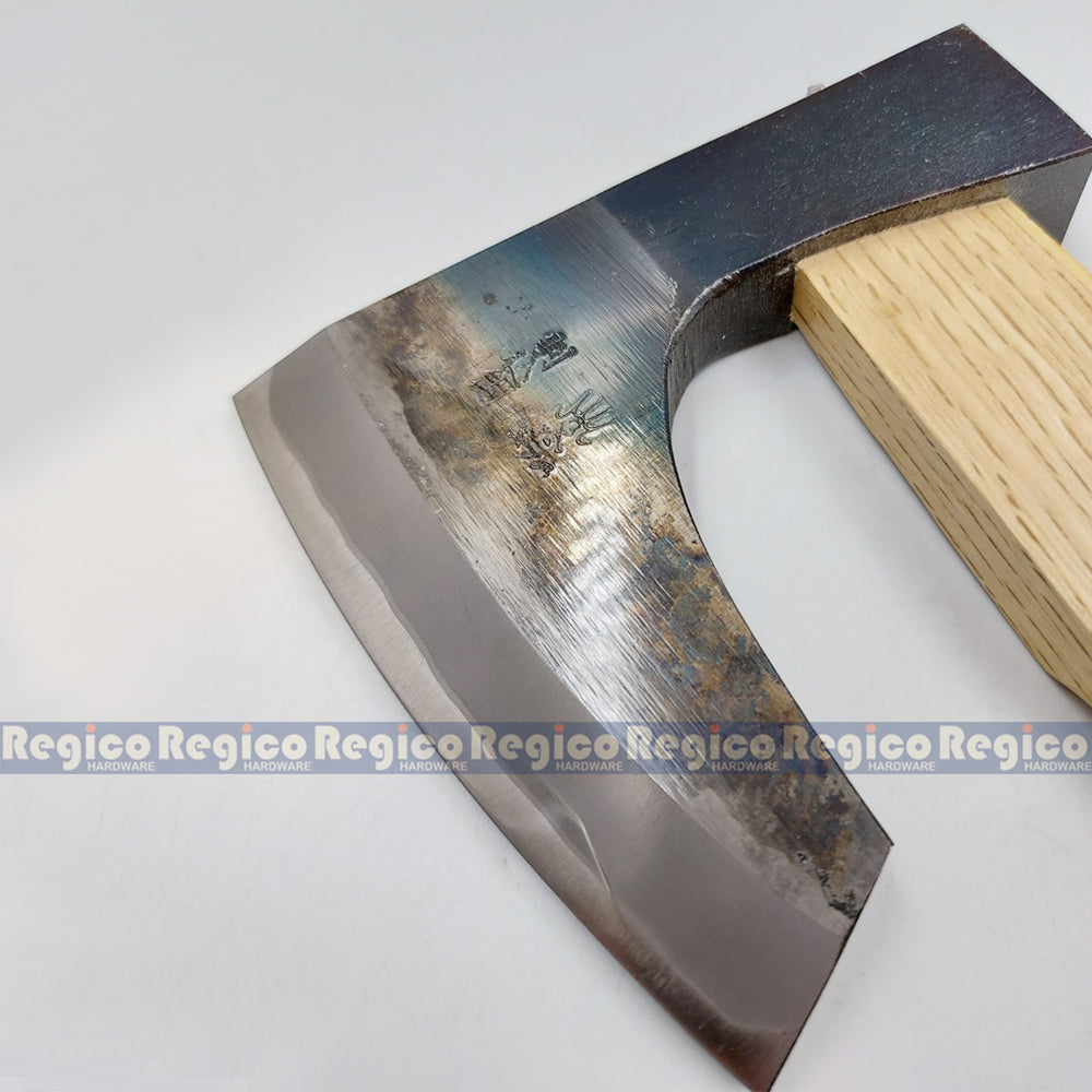 MIZUNO Masakari Bearded Japanese Hatchet Axe with Oak Wood Handle