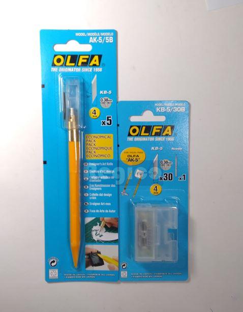 Olfa Art Knife(AK-5) with blade pack(KB-5/30B)