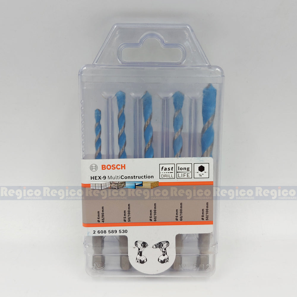 Bosch Multi-Construction HEX-9 Drill Bit Set #89530 Bosch Accessories