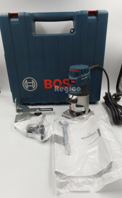Bosch Palm Router GKF 600 Trimmer with Collet reducer 8mm x 1/4" Bosch Blue Line