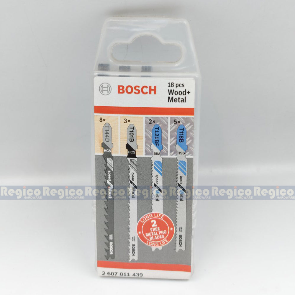 Bosch 18pcs. Jigsaw Blade Wood Metal Set Original Genuine Bosch Acc #11439