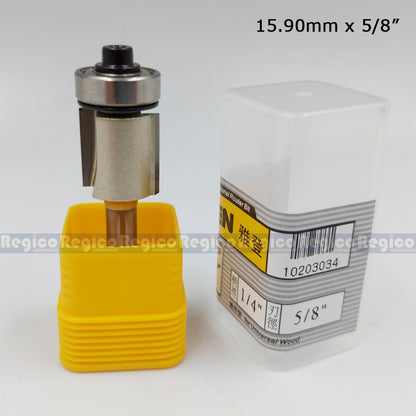 Arden 1/4 Shank Bottom Ball Bearing Flush Trim Trimmer Router Bit For Woodworking #0203