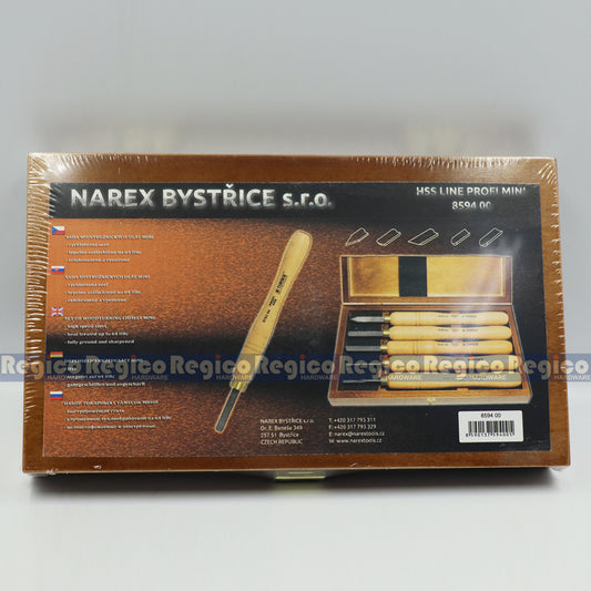 Narex Wood Turning Lathe Chisel Set HSS Line MINI (#859400)