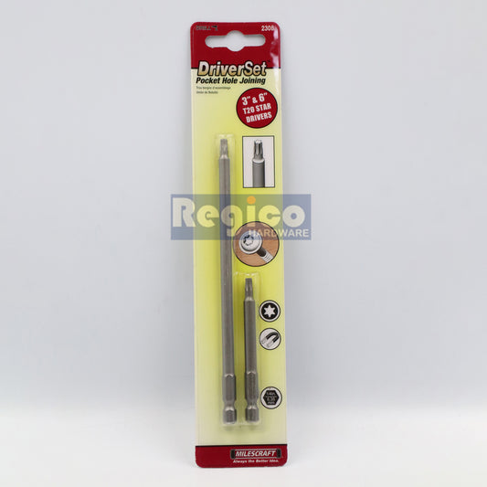 Milescraft 3” and 6” T20 Torx Driver Set (#2308)