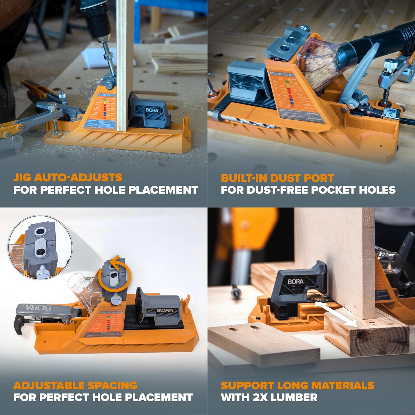 Bora Automatic Pocket Jig Kit Set A170201 for Woodworking