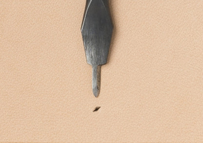Oka (3mm-5mm) 1 Pronged Pointed Chisel Diamond Hole Punch for Leatherworking Leather Craft Tools