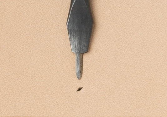 Oka (3mm-5mm) 1 Pronged Pointed Chisel Diamond Hole Punch for Leatherworking Leather Craft Tools