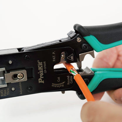 Proskit Cat 7 6 5 End Pass Through Wire Crimper CP-376AR