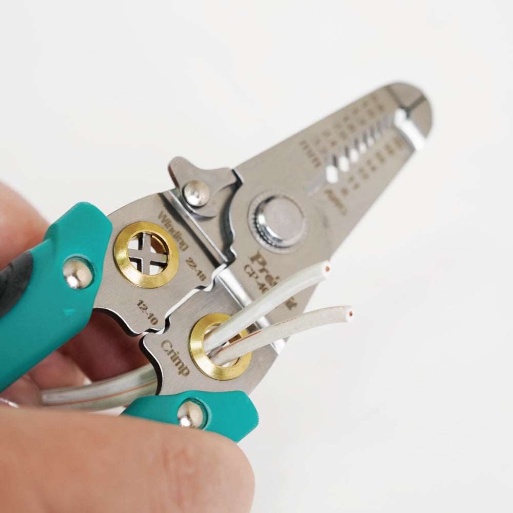 Proskit Multi-Function Clamping Stripping Cutting Winding Crimping Wire Stripper CP-406S