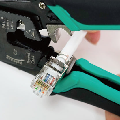 Proskit Cat 7 6 5 End Pass Through Wire Crimper CP-376AR