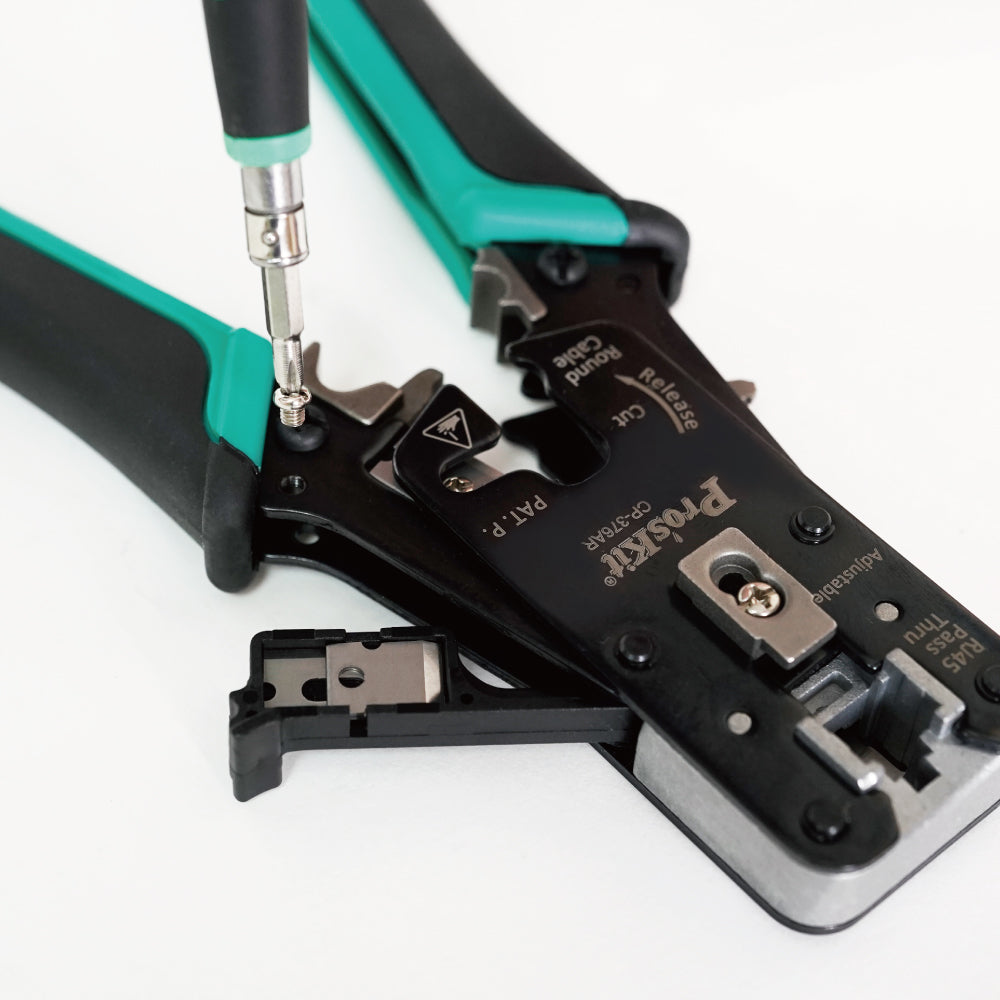 Proskit Cat 7 6 5 End Pass Through Wire Crimper CP-376AR