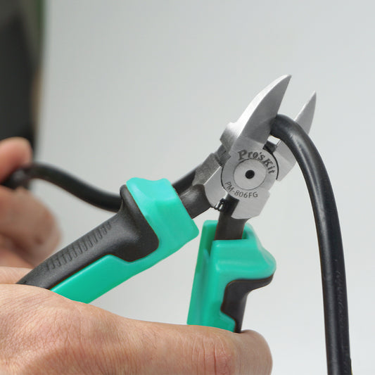 Proskit 6in 160mm 60CrV Carbon Steel Precision Diagonal Cutter PM-806FG