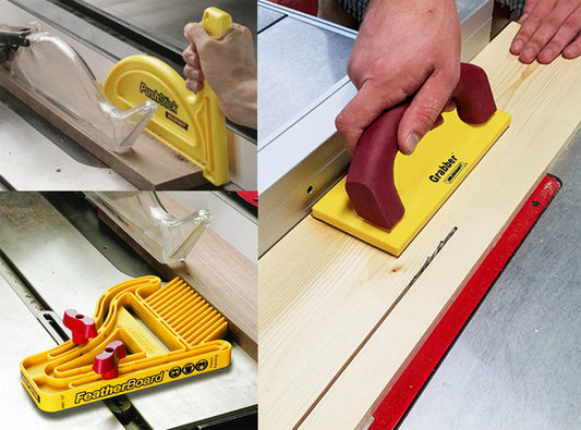 Milescraft Safety Bundle Kit Feather Board 1406 + Push Stick 3404 with Free Grabber 3403 Woodworking Tools 7334