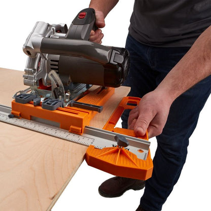 Bora 24 Inches NGX Rip Guide with Saw Plate Saw Guide Sled Rip-Cut Woodworking Track Saw Track Guide System 544008