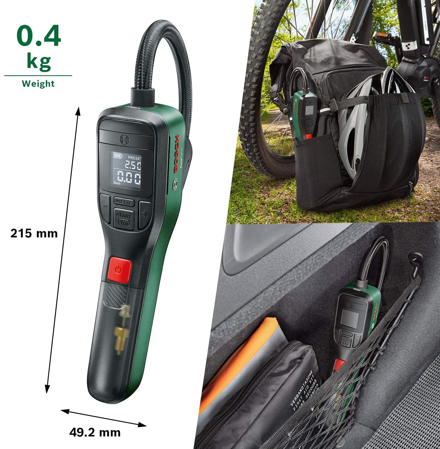 Bosch EasyPump Cordless Pneumatic Air Pump for motorcycle car bike Bosch DIY