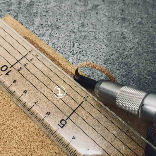Oka Leather Groover Creaser Beveller Tool Edge Stitching Groover Punch Leatherwork Oka GRV1500