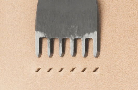 Oka (3mm to 5mm) 6 Prong Pointed Chisel Diamond Hole Punch for Leatherworking Leather Craft Tools