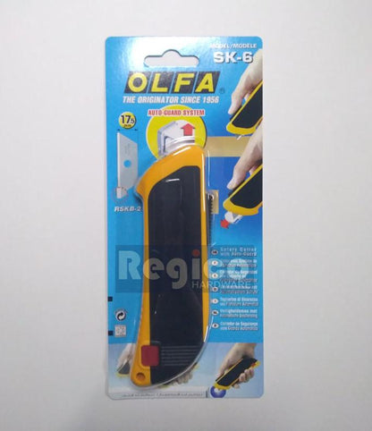 OLFA Safety Cutter with Auto-Guard (SK-6)