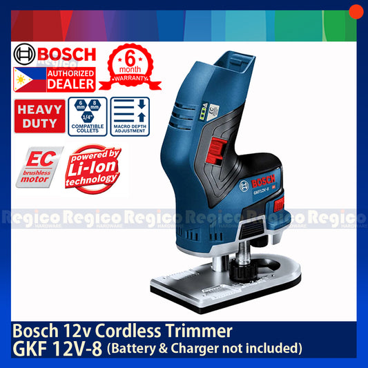 BOSCH GKF 12v-8 BARE TOOL Cordless 1/4 Shank Palm Router Trimmer Original Genuine Bosch Cordless
