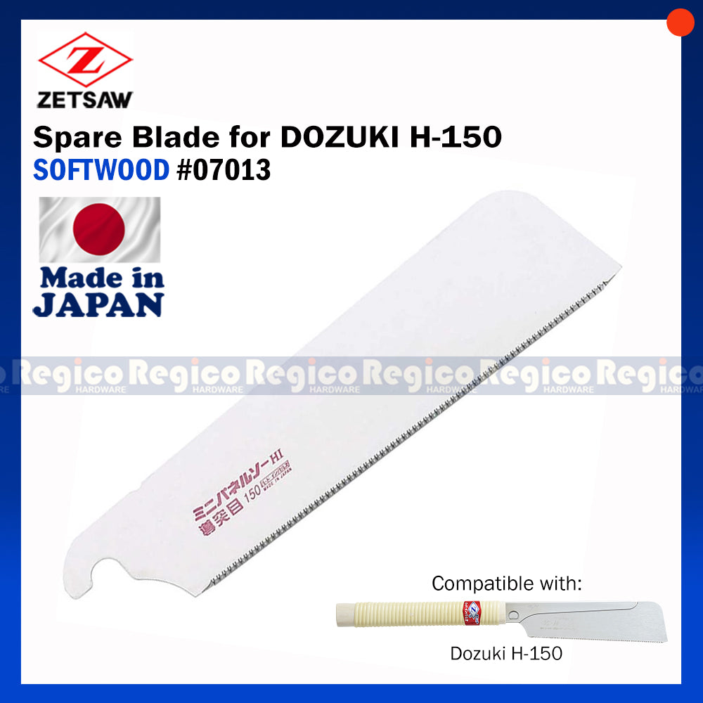 ZETSAW SPARE BLADE for Japanese Handsaw (Dozuki H-150)