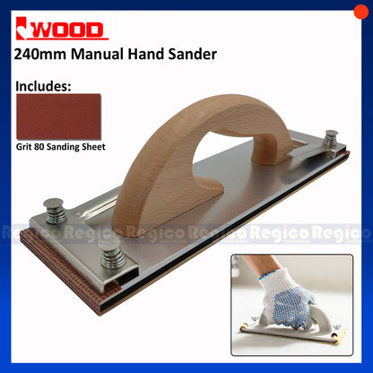 iWood Manual Handheld Hand Sanding Sheet Sander #70240