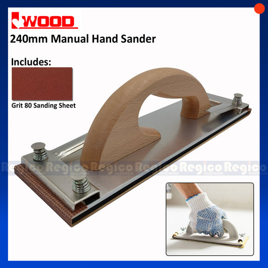 iWood Manual Handheld Hand Sanding Sheet Sander #70240
