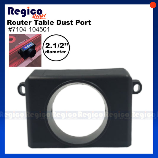 Regicocraft 2,1/2" Router Table Dust Port Vacuum Adapter Chute #7104-104501 Router Table Set