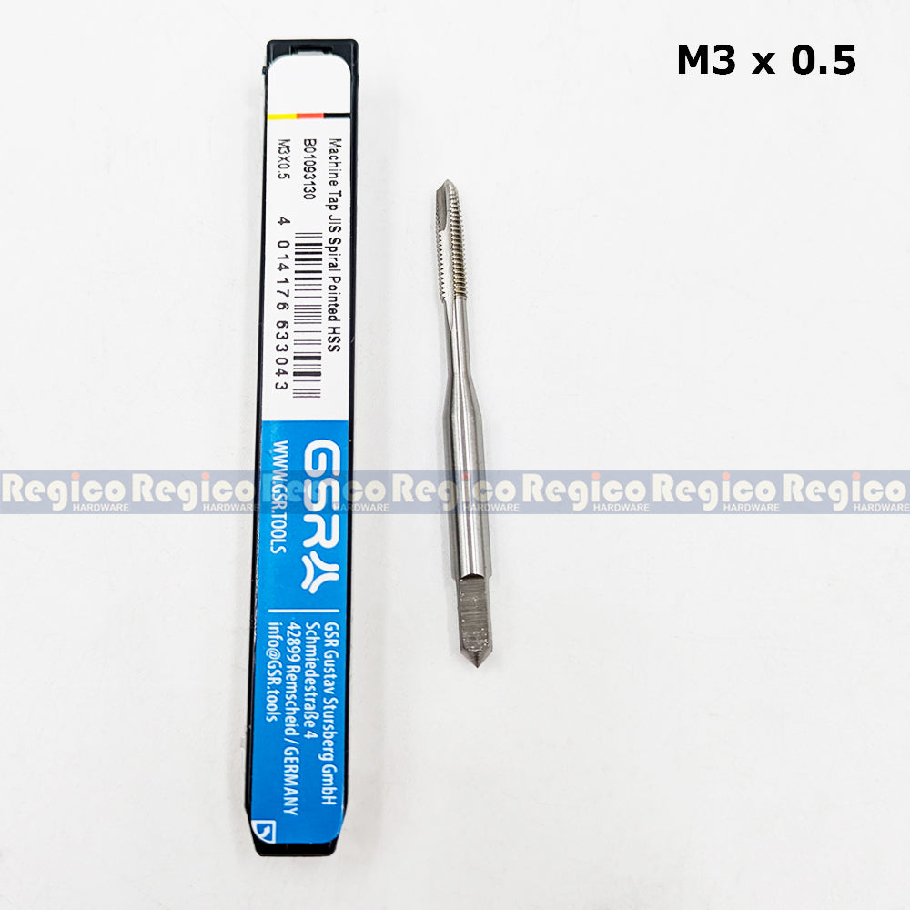 GSR Metric High Speed Steel Machine Tap Spiral Point for Thru Hole