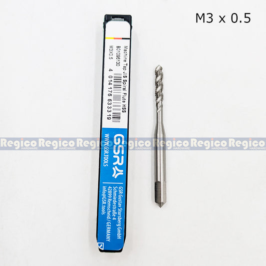 GSR Metric High Speed Steel Spiral Flute Machine Tap for blind hole