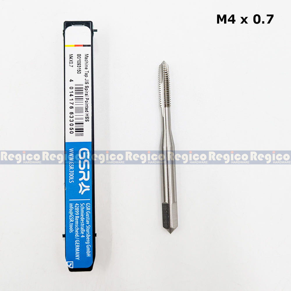 GSR Metric High Speed Steel Machine Tap Spiral Point for Thru Hole