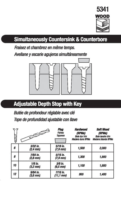 Milescraft Counter Bit Set (5341)