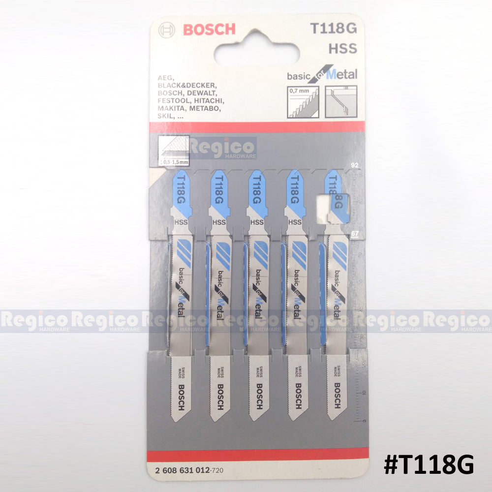BOSCH Jigsaw Blade Set Basic for Metal 5pcs/set Bosch Accessories